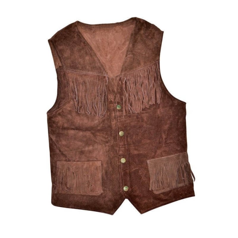 Umbria Equitazione Gilet Western in pelle liscia