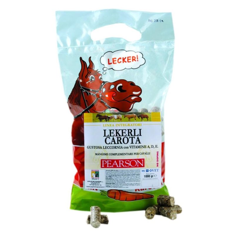 Pearson Lekerli alla CAROTA 1Kg dolcetti per cavalli