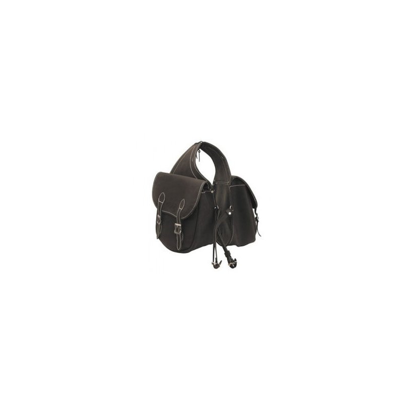 Lakota Saddlery Bisaccia posteriore in cuoio scamosciato
