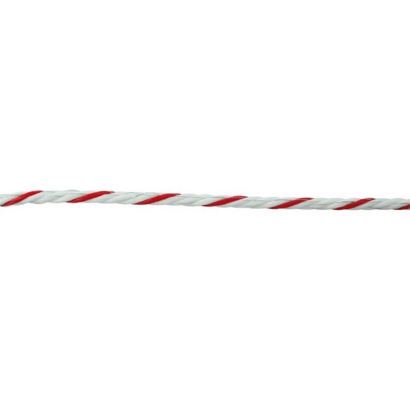 Corda  elettrica Bianca/Rossa  6 mm  High-Quality Umbria Equitazione