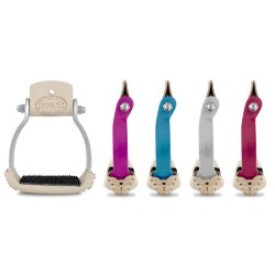 Pool's Equitazione Staffe western da Barrel in alluminio