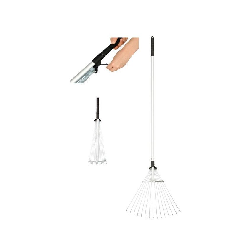 Kerbl Rastrello con manico telescopico