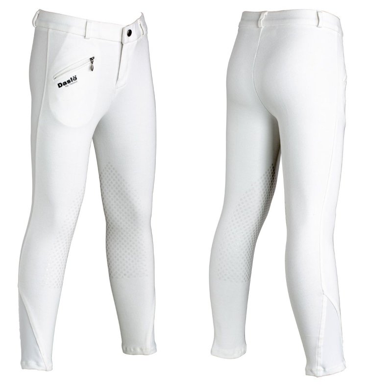 DaslÖ Pantaloni Bambino/a  con Grip 4 stagioni colore Bianco