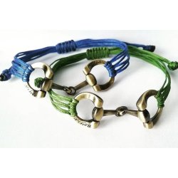 GoldSnaffle Bracciale Filetto per equitazione oro brunito