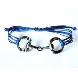 GoldSnaffle Bracciale Filetto argento brunito