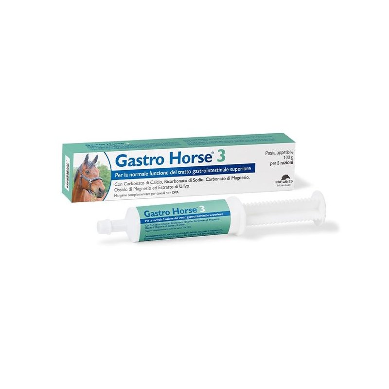 NBF Lanes Gastro Horse 3 pasta 100g integratore per cavalli