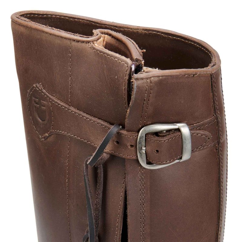Equestro Stivali Unisex in cuoio modello buttero...