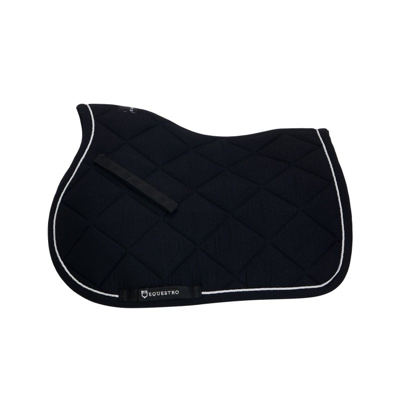 Equestro Sottosella in cotone con passamaneria glitter