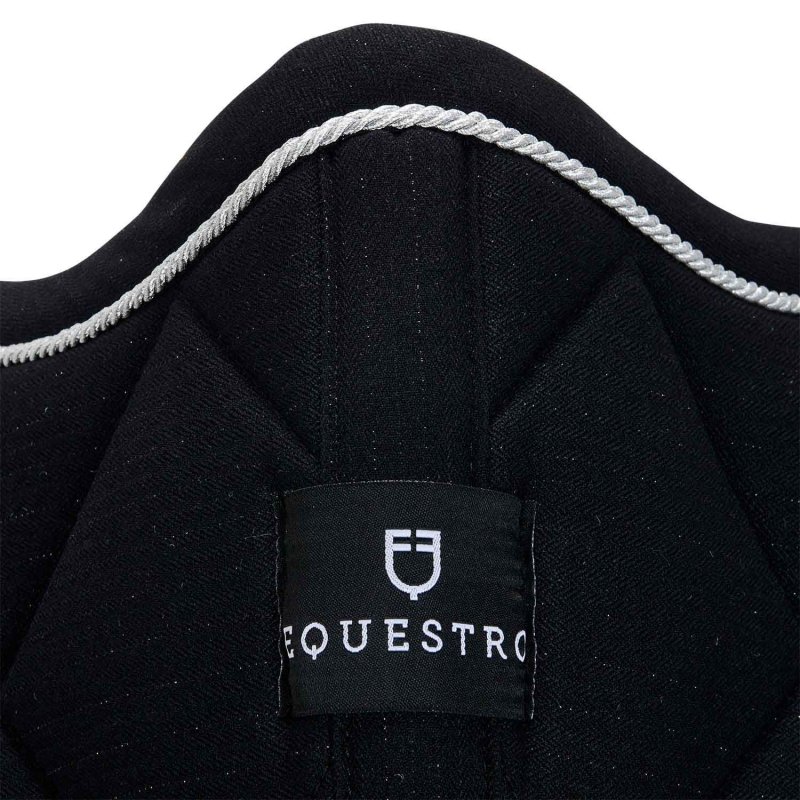Equestro Sottosella in cotone con passamaneria glitter