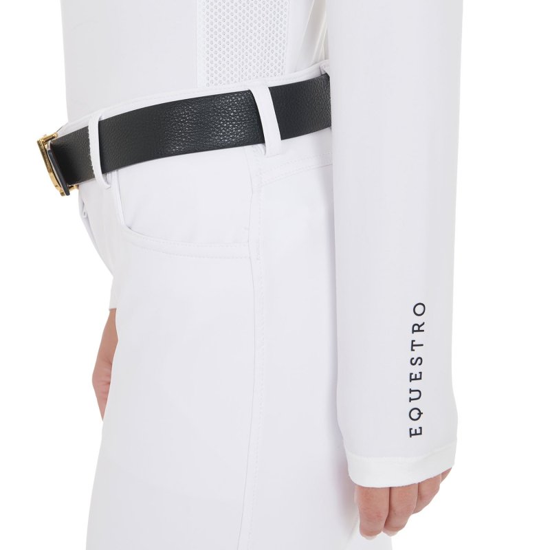 Equestro Polo Donna in tessuto tecnico