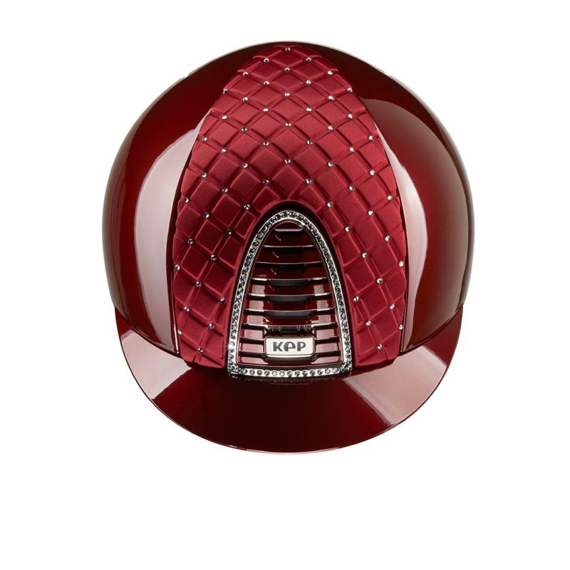 Kep Italia Cromo 2.0 Milano Collection Metal Bordeaux fronte Raso e Swarovsky