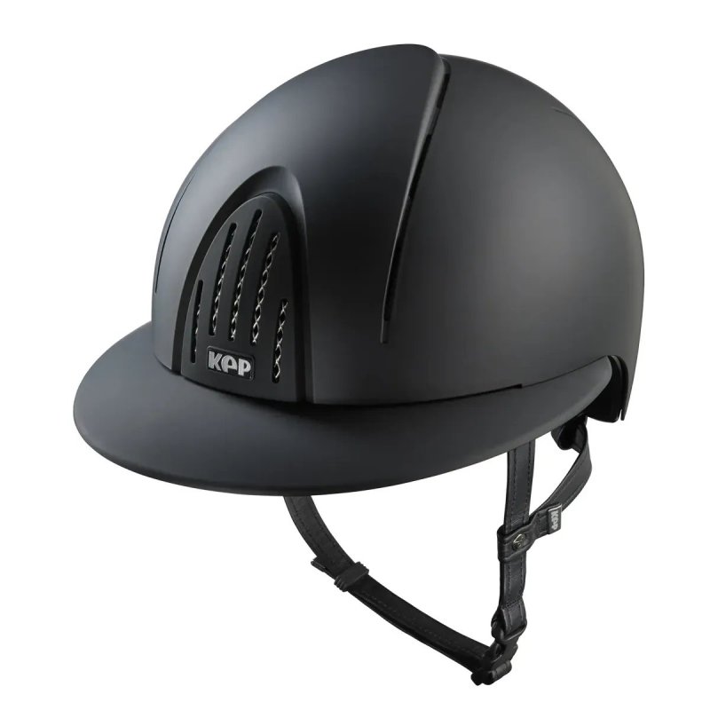 Kep Italia Smart Nova Textile Nero con visiera polo - EquiSportMania
