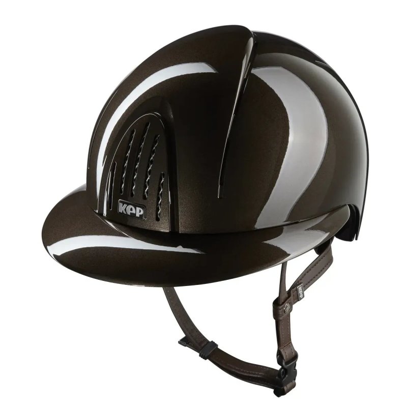Kep Italia Smart Nova Metal Polish marrone con visiera polo
