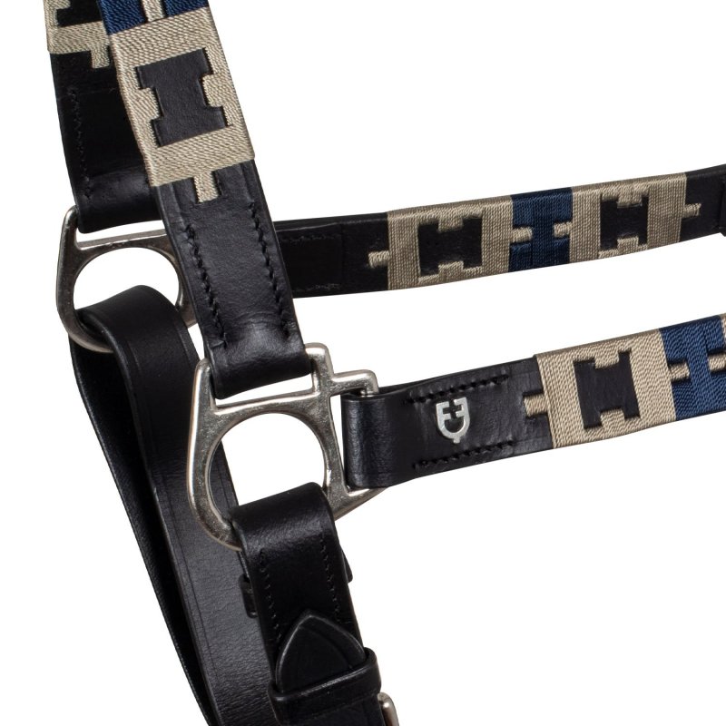 Equestro cavezza in cuoio con motivo geometrico - EquiSportMania