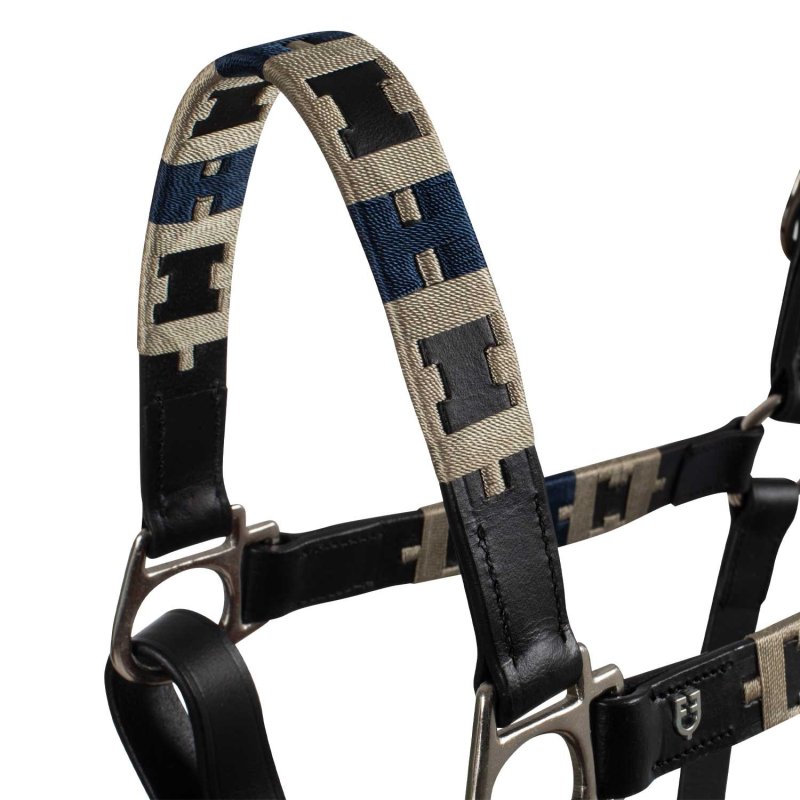 Equestro cavezza in cuoio con motivo geometrico - EquiSportMania