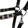 Equestro cavezza in cuoio con motivo geometrico - EquiSportMania