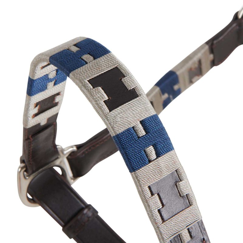 Equestro cavezza in cuoio con motivo geometrico - EquiSportMania