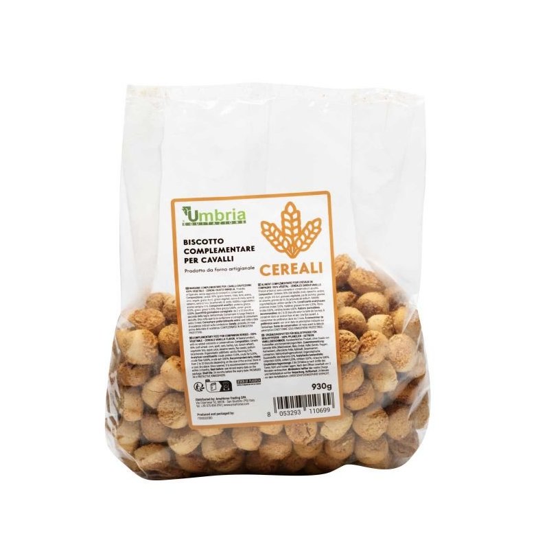Umbria Equitazione biscotti ai Cereali per cavalli 930g