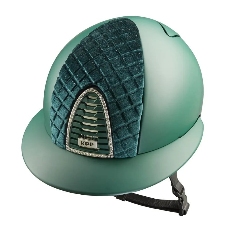 Kep Italia Cromo 2.0 Milano Collection Textile Verde Jaguar fronte velluto visiera polo