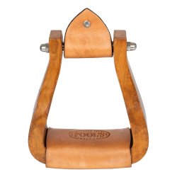 Pool's Equitazione Staffe Western YS Wide in legno