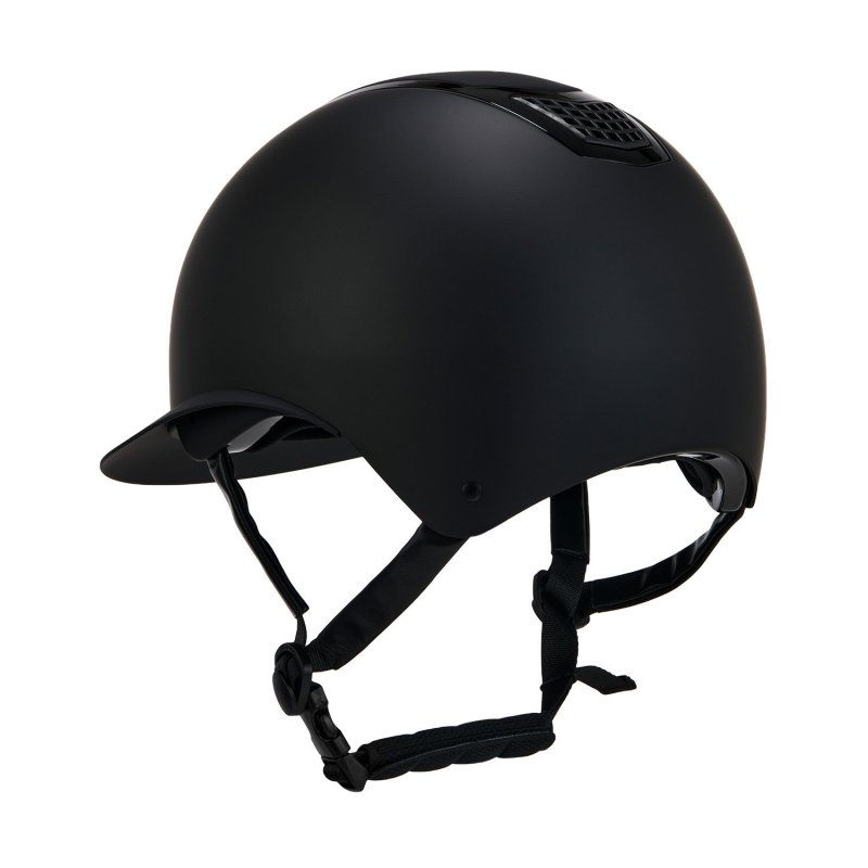 Equestro Cap Eclipse Plain Mat visiera larga - EquiSportMania