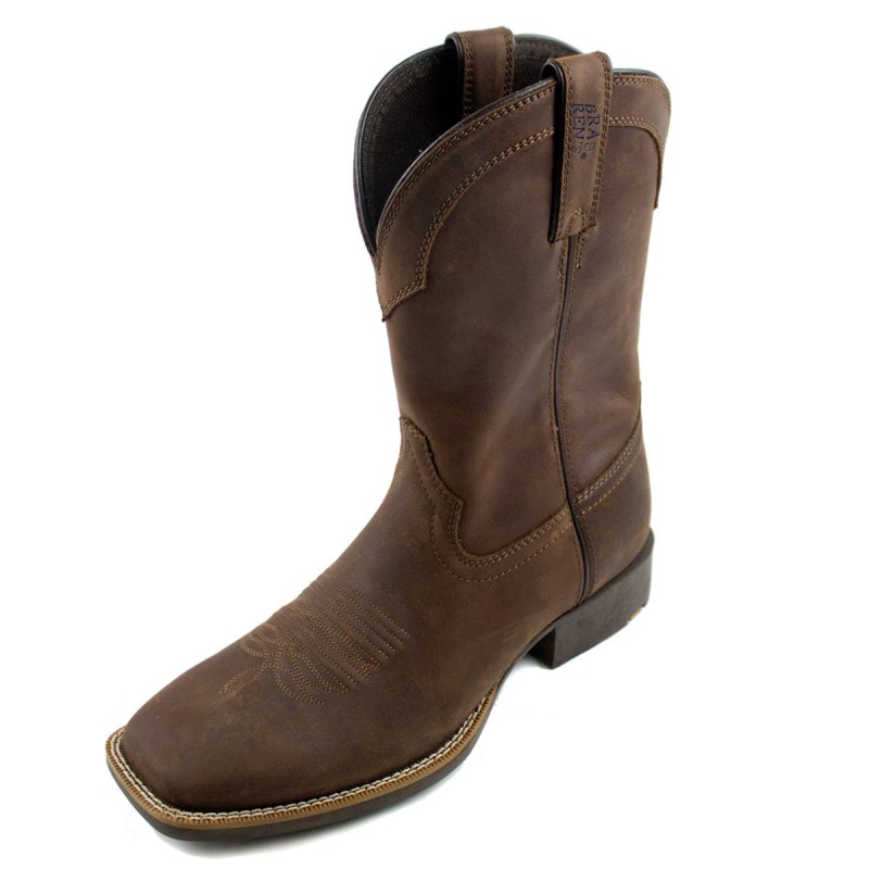 Stivaletti western Brad Ren's con fondo in tunit