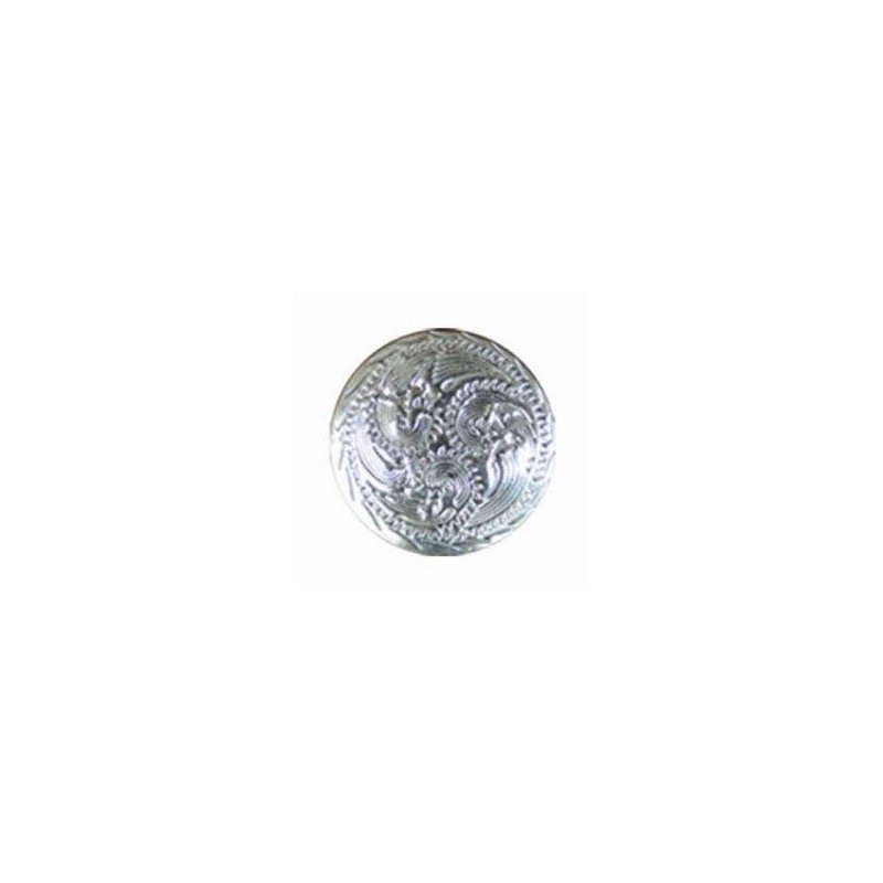 Borchia Tattini per sella western in silver