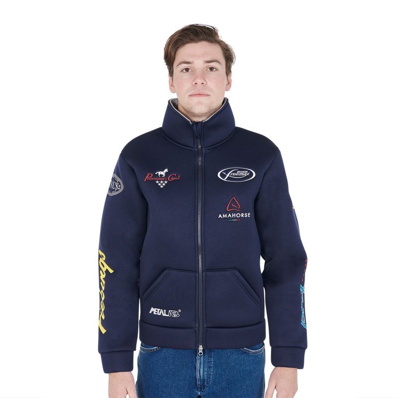 Pool's Equitazione Giacca unisex multilogo senza cappuccio