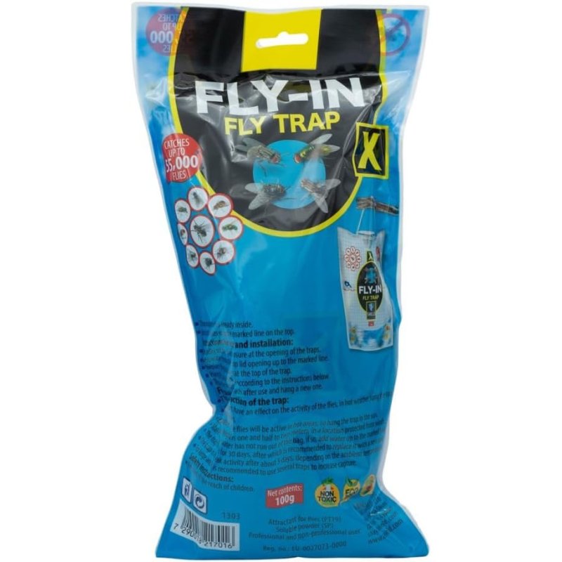 Fly-in X trappola per mosche 80mq per 4 settimane