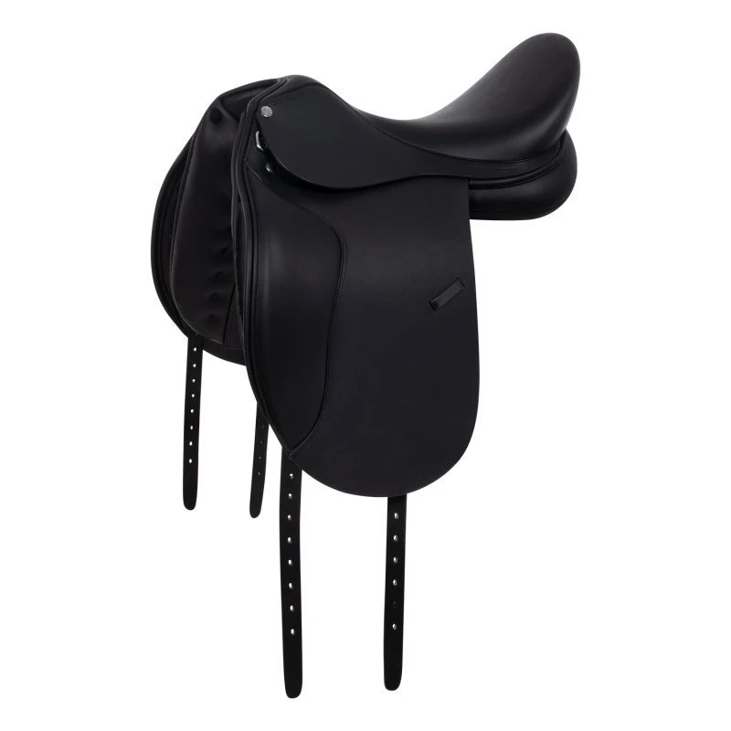 Equestro Sella dressage con blocchi removibili Nero
