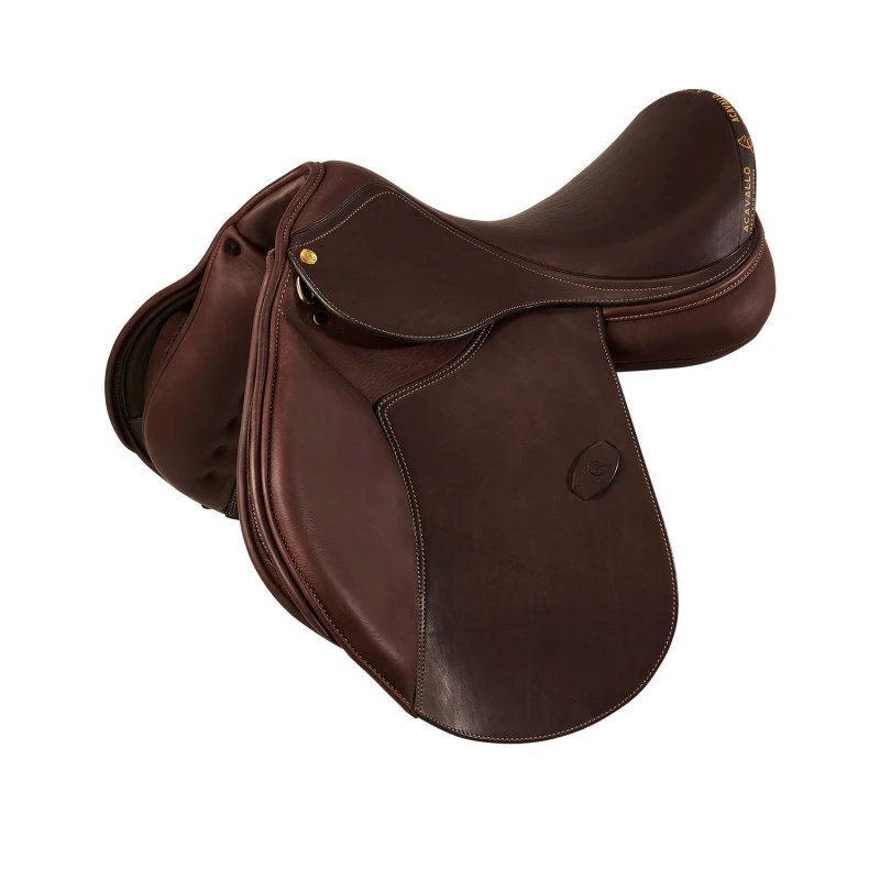 Acavallo Sella completo Bernini cuscini lana Marrone scuro