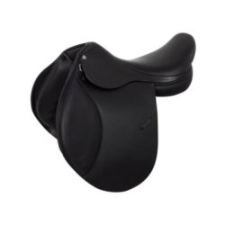 Equestro Sella da completo in cuoio Nero