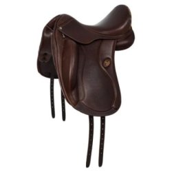Acavallo Sella dressage Raffaello cuscini lana Marrone scuro