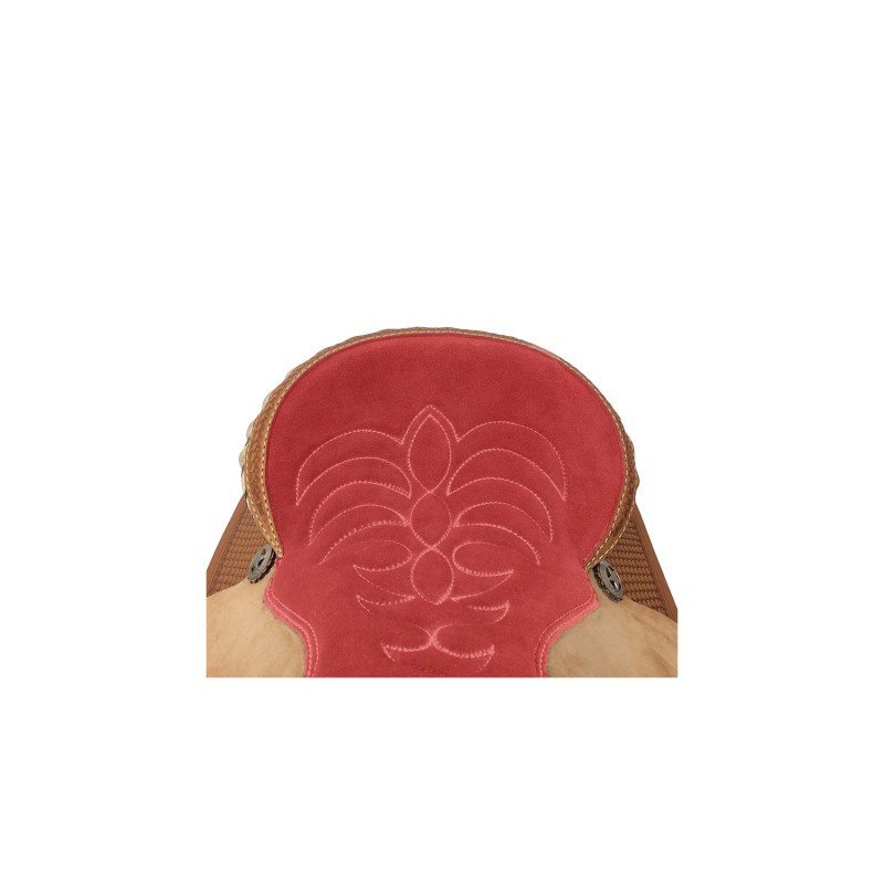 Denver Saddle Sella barrel con gonna quadra e seduta rossa