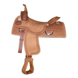 Pool's Equitazione Sella Team Penning 444 Classic Naturale con seggio 17 pollici
