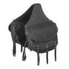 Lakota Saddlery Bisaccia vitello chiusura 3 lacci - Nero