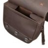 Lakota Saddlery Bisaccia vitello chiusura 3 lacci - Testa di moro