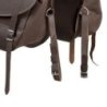 Lakota Saddlery Bisaccia vitello chiusura 3 lacci - Testa di moro
