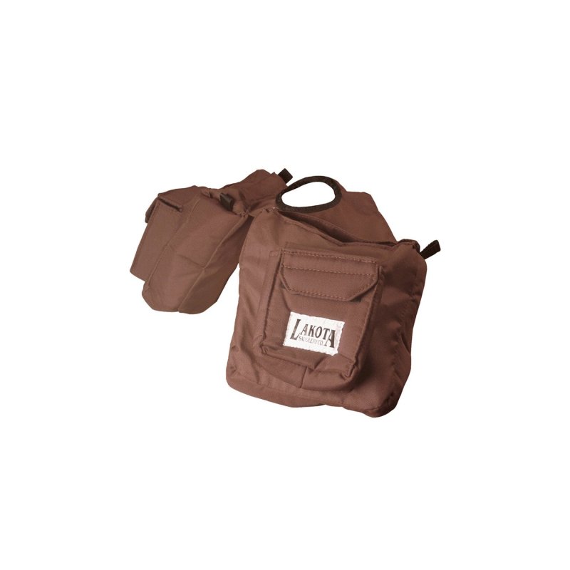 Lakota Saddlery Bisaccia anteriore nylon imbottito deluxe - Testa di moro