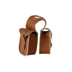 Lakota Saddlery Bisaccia anteriore cuoio Basic - Naturale