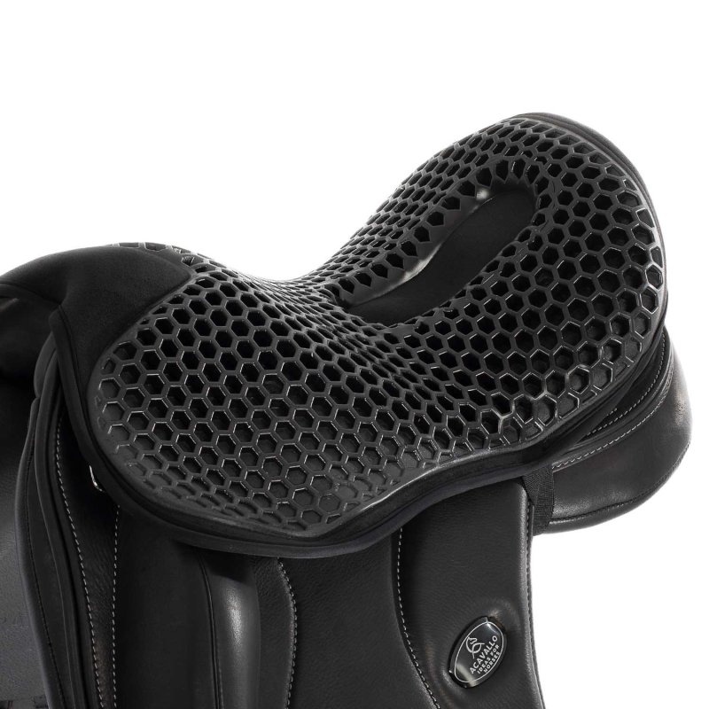 Acavallo Copriseggio dressage Gel-Out Hexagonal Ortho-Coccyx Dri-Lex 20 mm - Medium