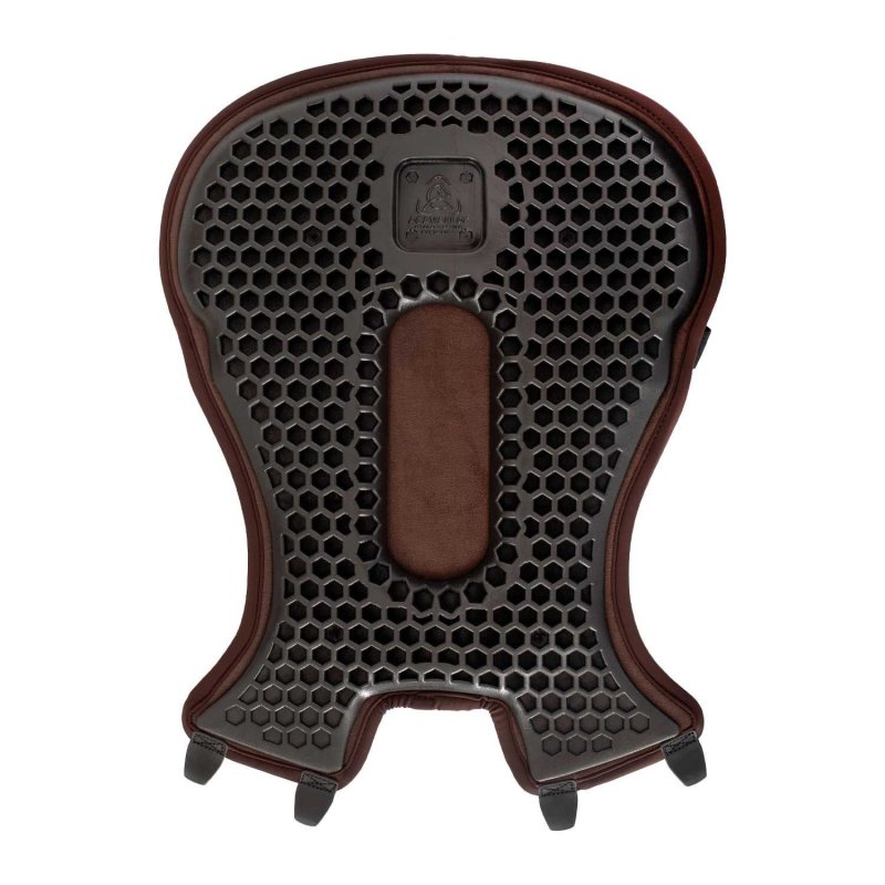 Acavallo Copriseggio western Gel-Out Hexagonal Ortho-Pubis Dri-Lex 20 mm Taglia unica stock - Testa di moro
