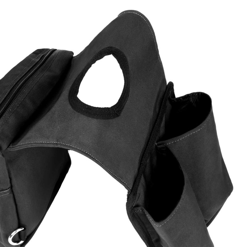 Lakota Saddlery Borsa da trail horn Taglia unica - Nero