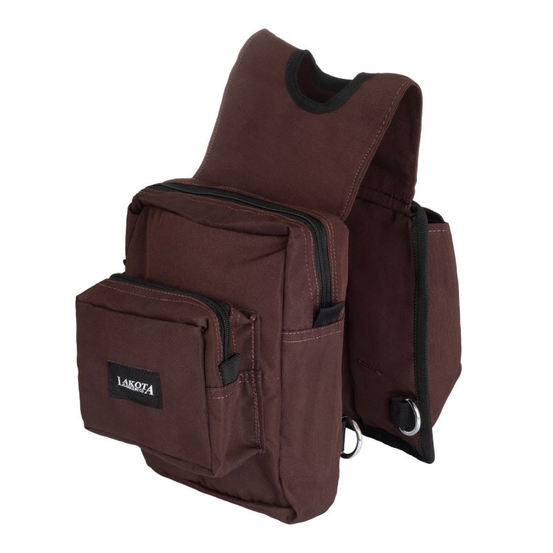 Lakota Saddlery Borsa da trail horn Taglia unica - Testa di moro